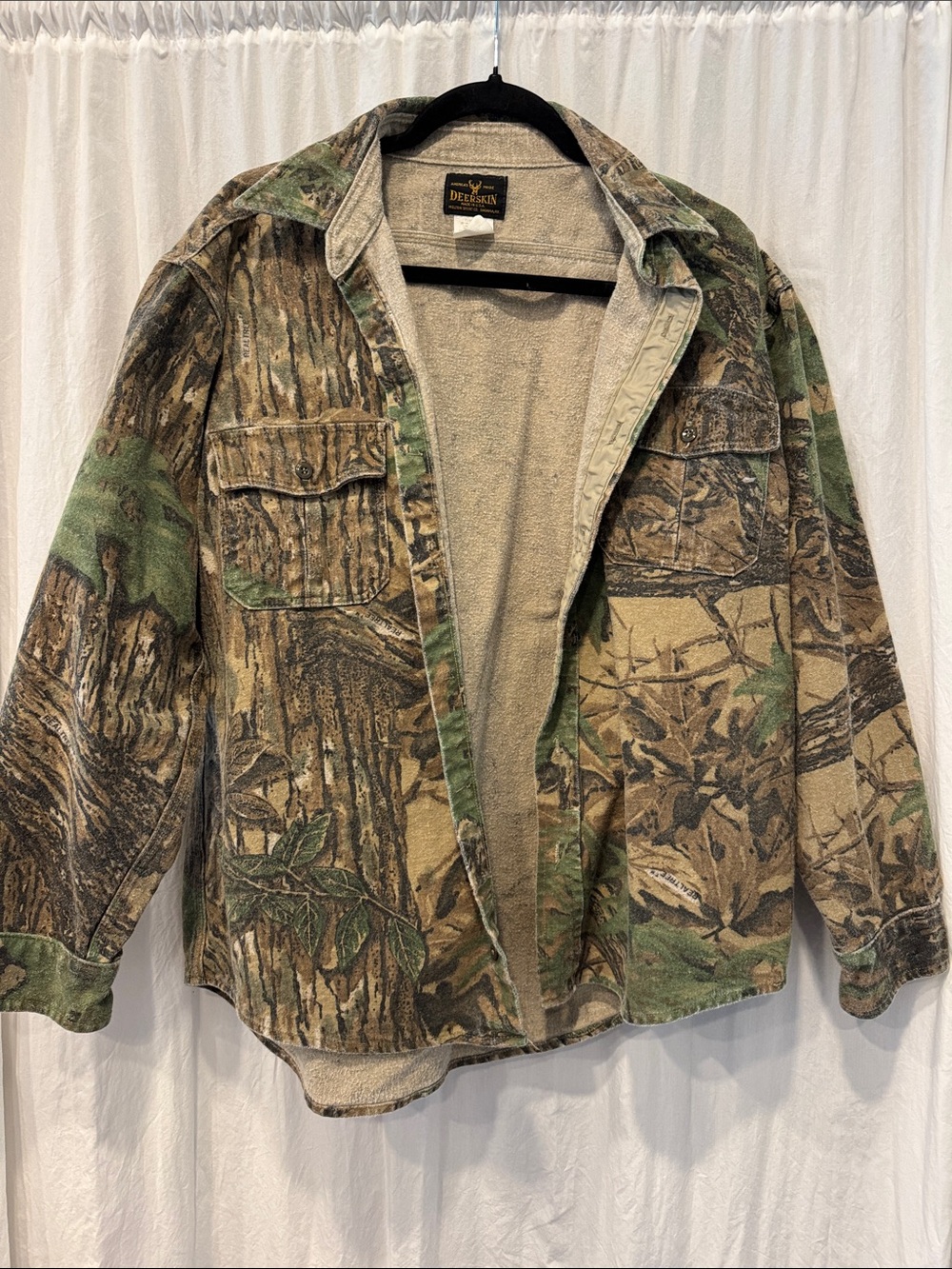 Deerskin Camo heavyweight shirt Jacket - Men's